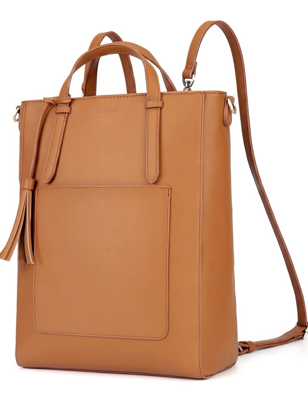 ECOSUSI Leather Tote Bag Convertible Backpack for Women